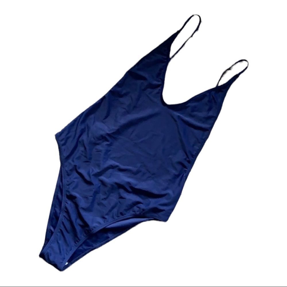 NWOT French Cut Deep Vee Tank Swimsuit